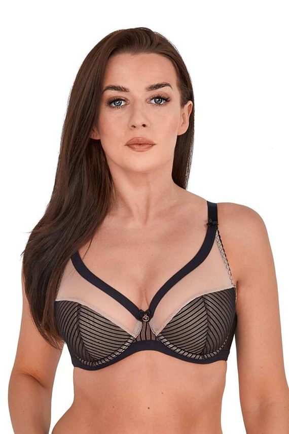 BS 1211 Kim Gaia sutien semi-padded negru bej