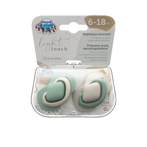 CA22/656BEI Set suzete Canpol Babies de culoare pura