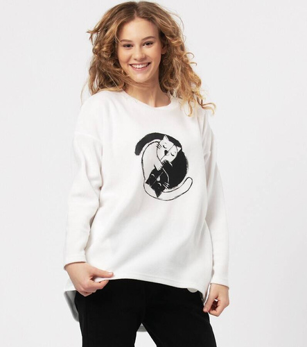 LHS 922 Soft Key pijamale dama ecru negru