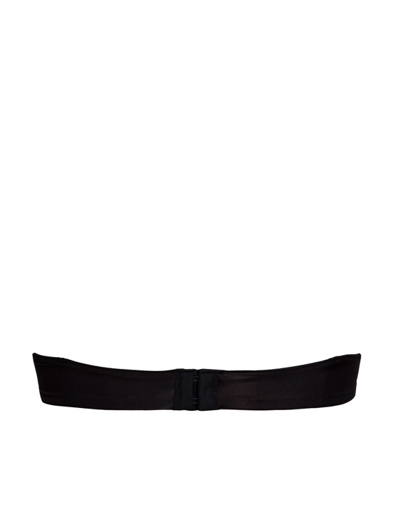 1580 Fantastic sutien push-up - bandeau, microfibra Sielei, negru