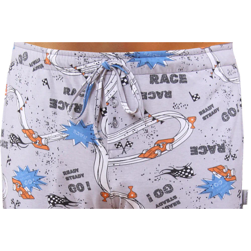 2660/09 Sesto Senso pijamale și pantaloni pentru bărbați cu mâneci lungi - grafit