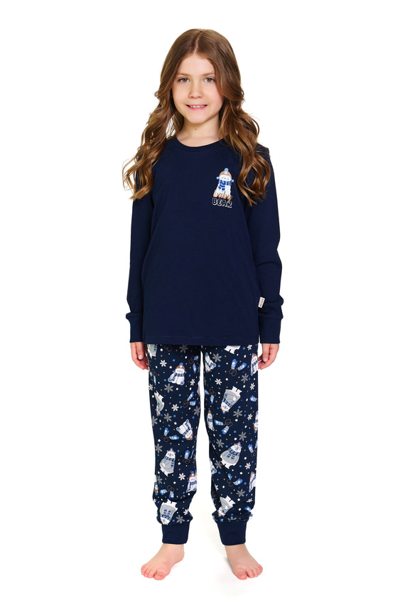 Pijamale pentru copii Doctor Nap Cozy Bear 7339 - 100% bumbac, unisex