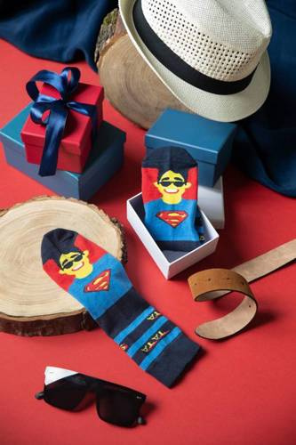 M41Z Super Dad Șosete șosete șosete Italian Fashion - albastru marin/culori