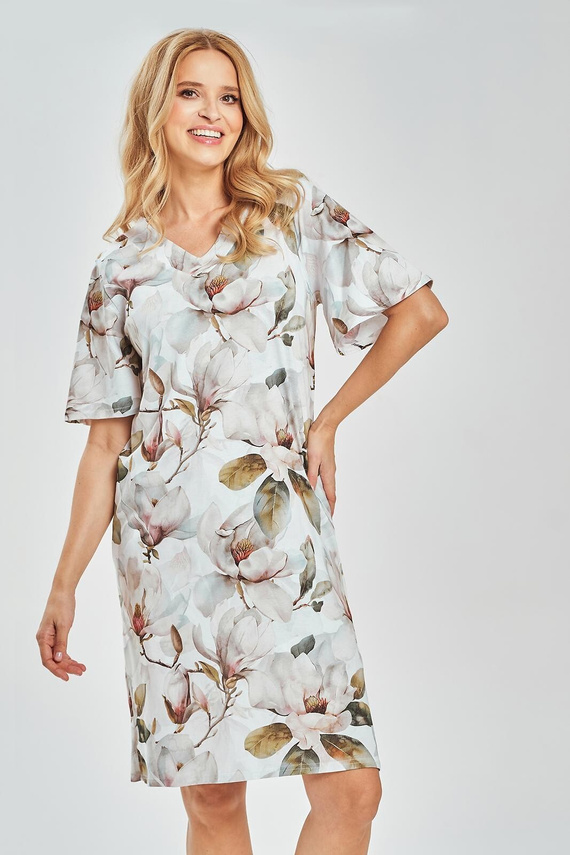 Cămașă de noapte Afrodyta 3534 – 100% bumbac, decolteu V, confort natural și feminitate