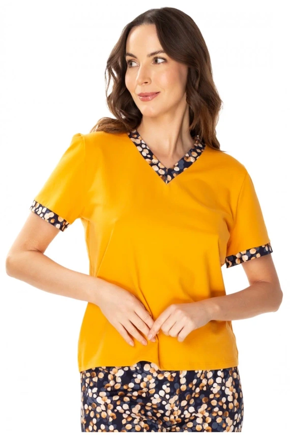 86672 Lucy Bluză de pijama pescăruş portocaliu