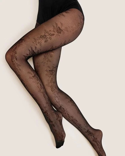 Dresuri Gabriella Doris 30 den model floral elastice confort