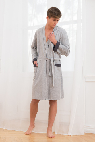 Gabriel Halat pentru bărbați cu buzunare Italian Fashion- melange/grenade