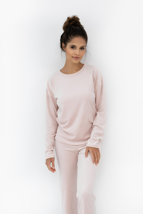 Pijamale Harmony Homewear Sensis Velour – producție poloneză, mâneci lungi și pantaloni