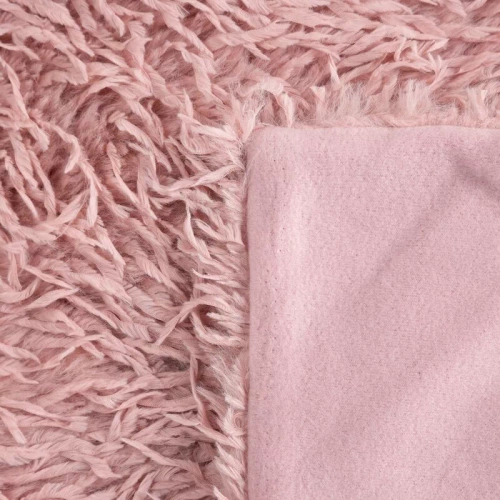 Pătură Adore, pătură de blană pufoasă, Eurodrape, pudră