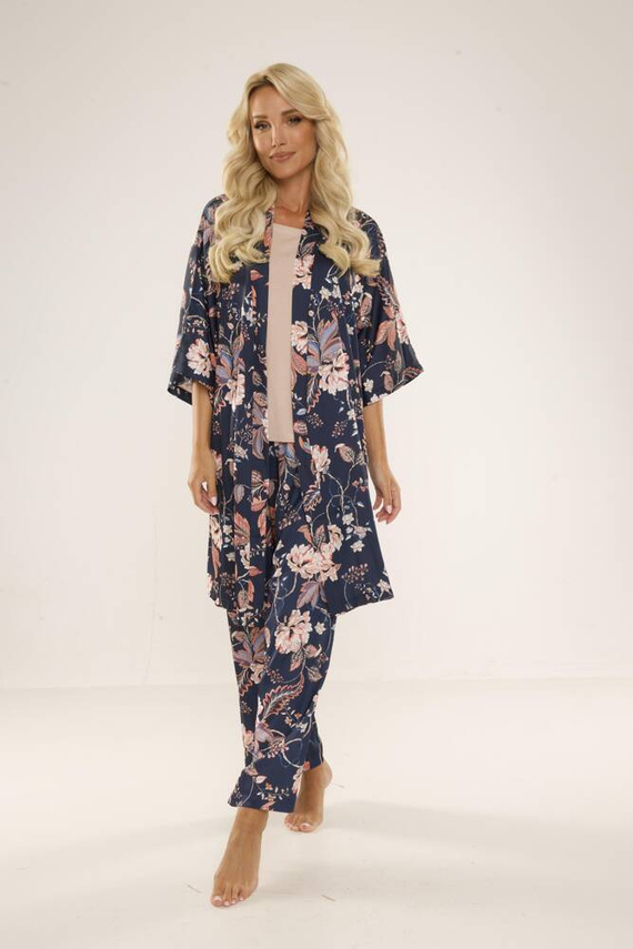 722 Lurdes Pijama de damă De Lafense - albastru marin