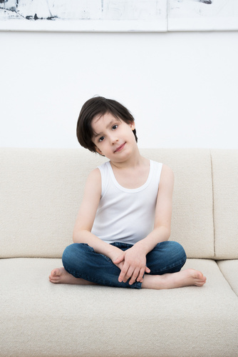 Tomi vestă pentru băieți, umăr larg Italian Fashion- alb 