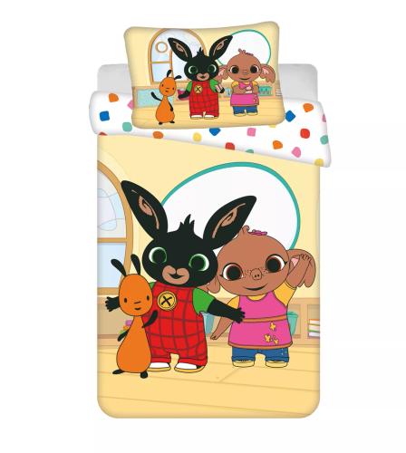 Lenjerie pătuț 100x135 Jerry Fabrics bumbac cu fermoar