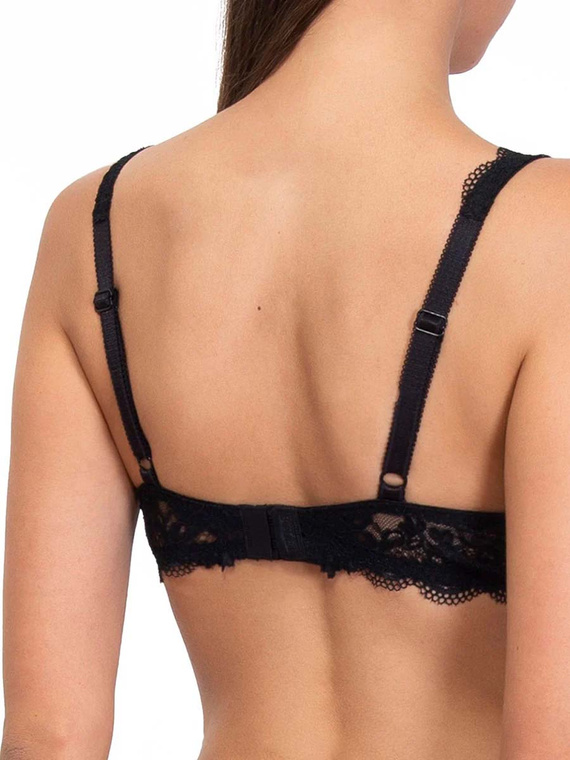 2442 Sutien Wonderlace - dantela, moale, cu sarma si reglabil Sielei negru