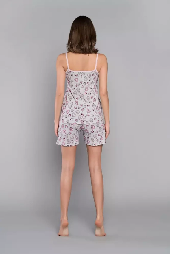 Pijama Dolce pentru femei, pantaloni scurți Italian Fashion - print 