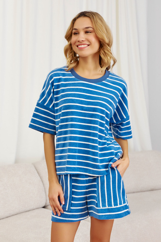 7226 Pijamale de damă Doctor Nap - albastru