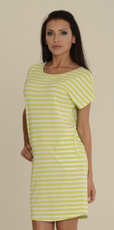 539 Cămașă de noapte Jovite kr. manșon - var+alb