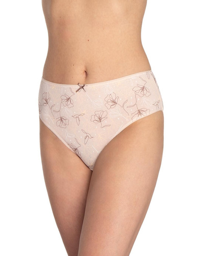 Slip de damă L-120BI-93 Lama roz gri – bumbac, pachet de 3, confortabil și clasic
