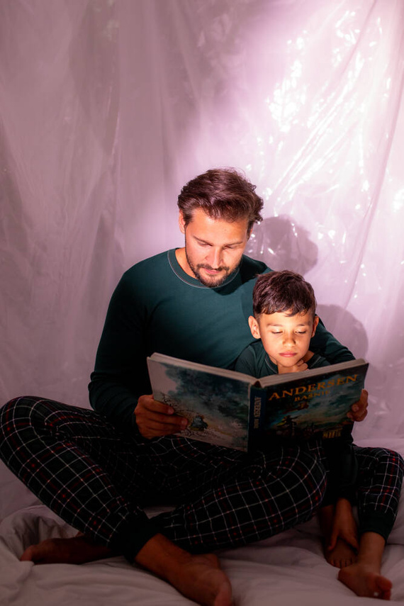 Fogo Pijama bărbătească cu mânecă lungă, pantaloni lungi Italian Fashion - verde/print 