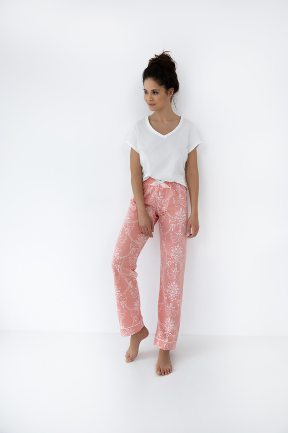 Pijamale pentru femei Kalina Sensis - Ecru-Somon