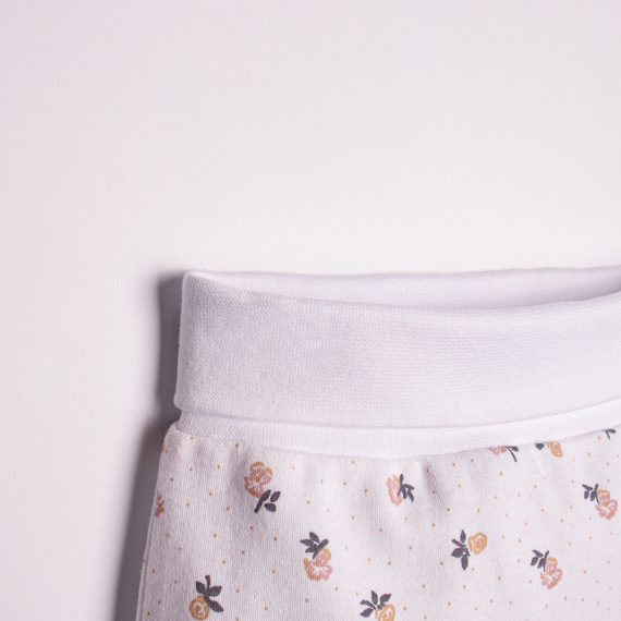 220009  Pantaloni bebe "Ola" Nicol – bumbac moale cu piciorușe