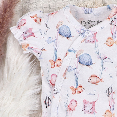 ABN-5473 Body plic Nini Underwater World – bumbac organic, mâneci scurte