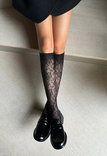 Jambiere damă Bellarosa Veneziana – jambiere ajurate cu model floral, eleganță, lejeritate și confort fără presiune