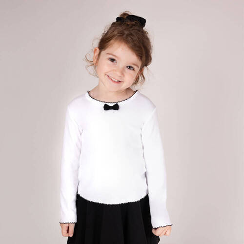 163568 Bluză cu mâneci lungi „Magic of Christmas” Nicol - fundă neagră