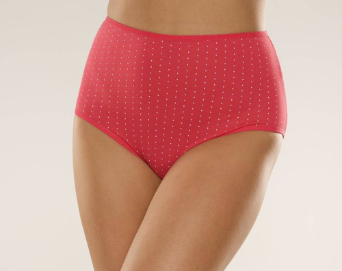 018 Sara De lafense chiloți cu talie înaltă - puncte zmeură
