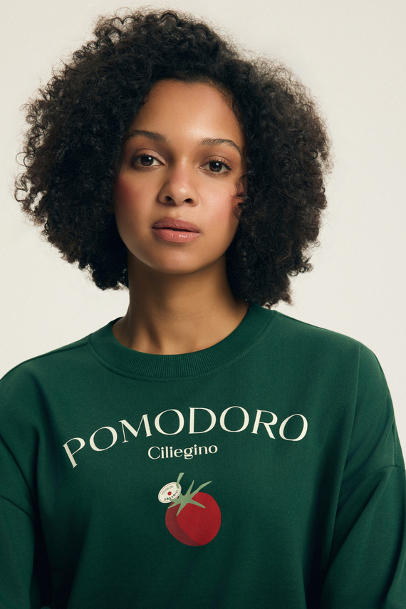 Bluză damă Dessie Henderson din bumbac, ușor căptușită, cu imprimeu