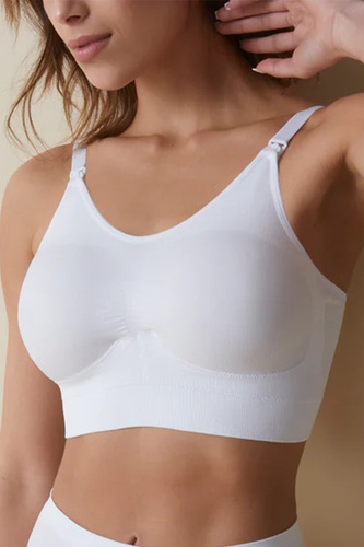 Sutien de alăptare Jana Selene Alb – Fără armătură, Respirabil