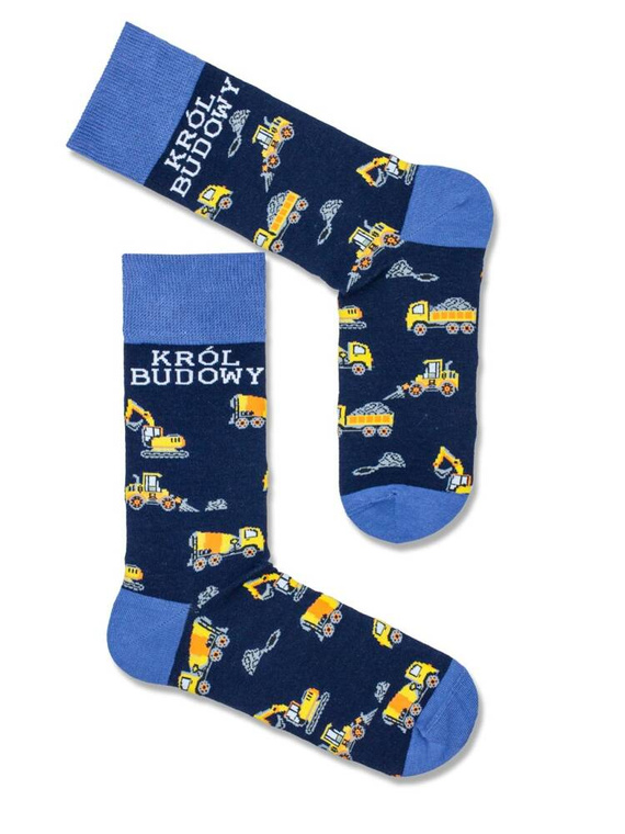 0125-061 Şosete Bărbaţi Construction King Milena - bleumarin