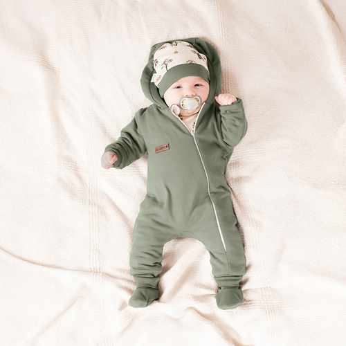 218271 Geaca Yogi Bear cu captuseala Nicol – salopeta kaki pentru bebelusi