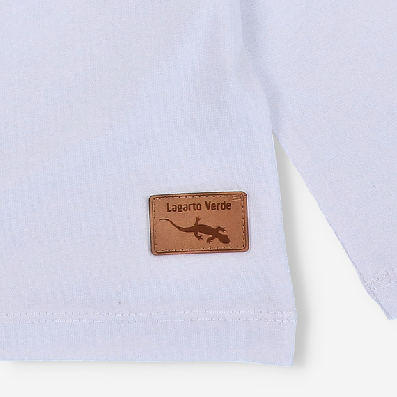 KAR-1010/BIA Bluză băiat cu mâneci lungi Lagarto Verde alb