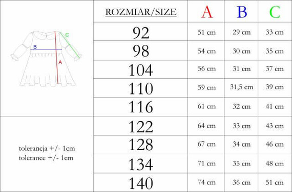 Rochie pentru fete Nicol 224286 din mușelin 100% bumbac, mânecă lungă