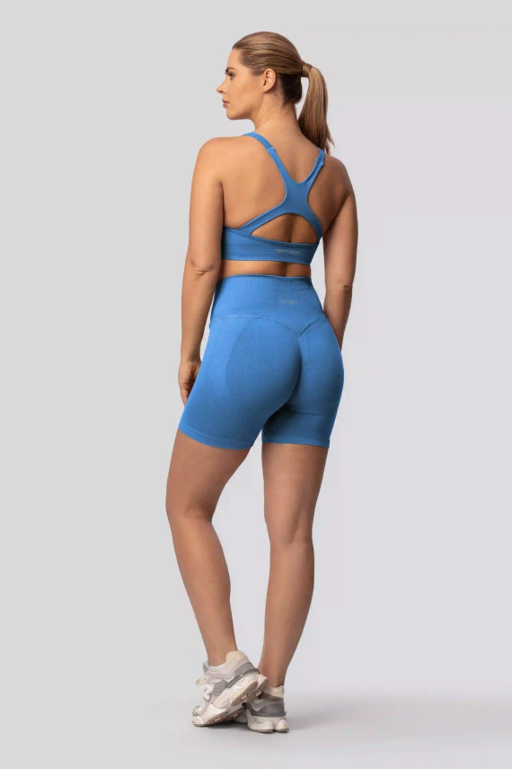 Spaio PUSH-UP PRO colanți scurți modelatori fără cusături talie înaltă fitness ice blue