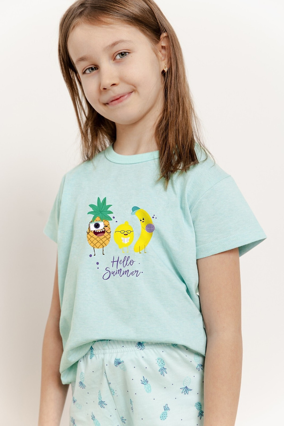 3385 Sweety Pijamale pentru fete Taro turcoaz