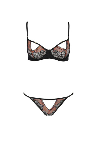 Mirella Set Open Bra Komplet Casmir czarny