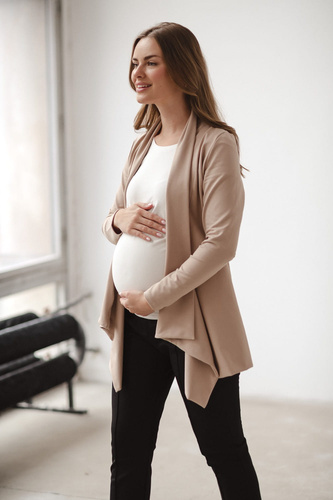 Cardigan de maternitate Mama Wrap Milk&Love bej