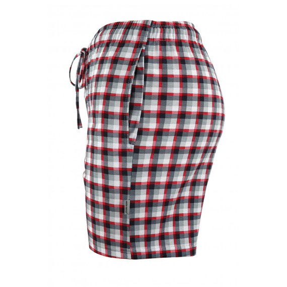 Pantaloni scurti de pijama Milo 2 Sesto Senso, carouri 10, rosii