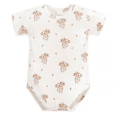 Body Lovely Day cu mâneci scurte Pinocchio - koala ecru