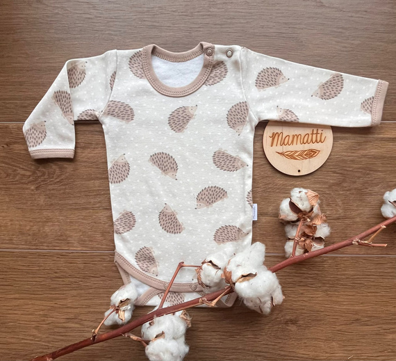 Body bebe Mamatti BD15726 arici – bumbac, maneci lungi