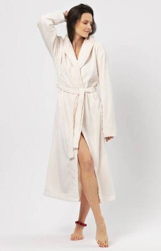 Halat de baie lung pentru femei LGL 803 Key - ecru