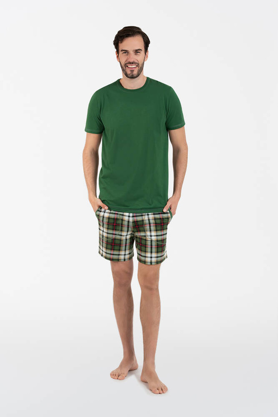 Seward Bis Pijama cu mânecă scurtă pentru bărbați Italian Fashion - verde