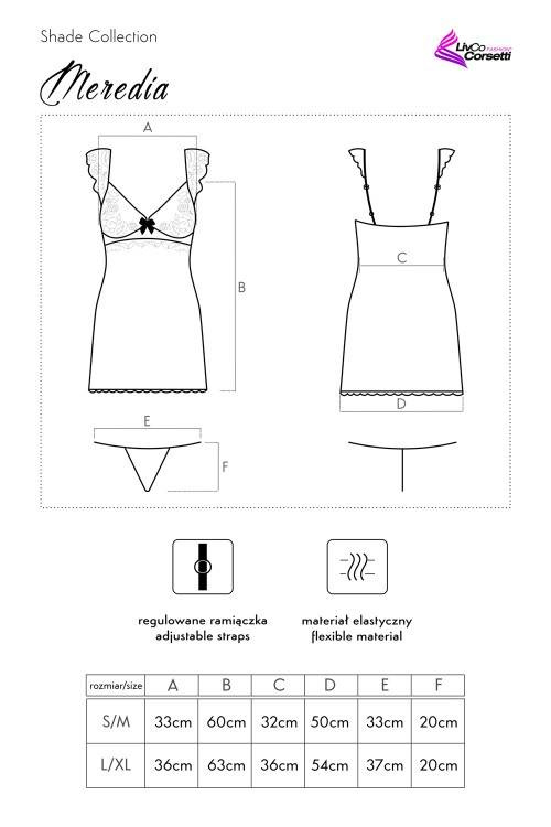 Meredia LC 11247 Dwuczęściowy komplet damski LivCo Corsetti Fashion 