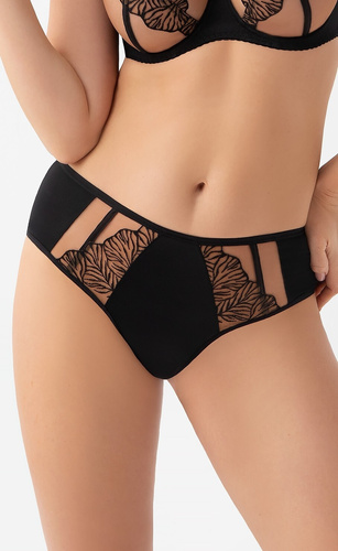 Chilot brazilian K 966 Vida Gorsenia – talie medie, microfibră, broderie
