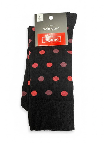 Șosete bărbătești elegante din bumbac cu buline Milena 0125-132 – potrivire perfectă, respirabile, confort premium pentru fiecare zi