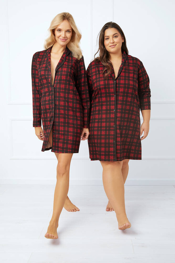 Nicola cămașă de noapte descheiată Modă italiană - print 