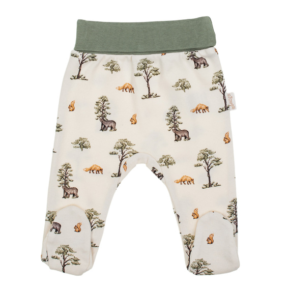 218009 Ursul Yoghin Bumbac pe jumătate de dormit Nicol – model pădure