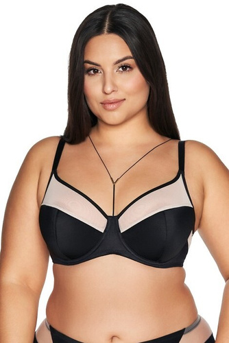 2135 Ava sutien semi-moale semi-padded - negru 