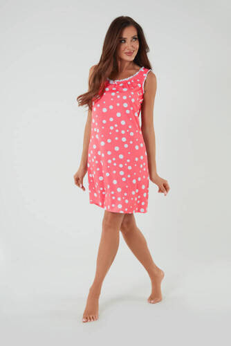 Cămașă de noapte și cămașă de alăptare Raba, curea lată Italian Fashion - imprimeu zmeură